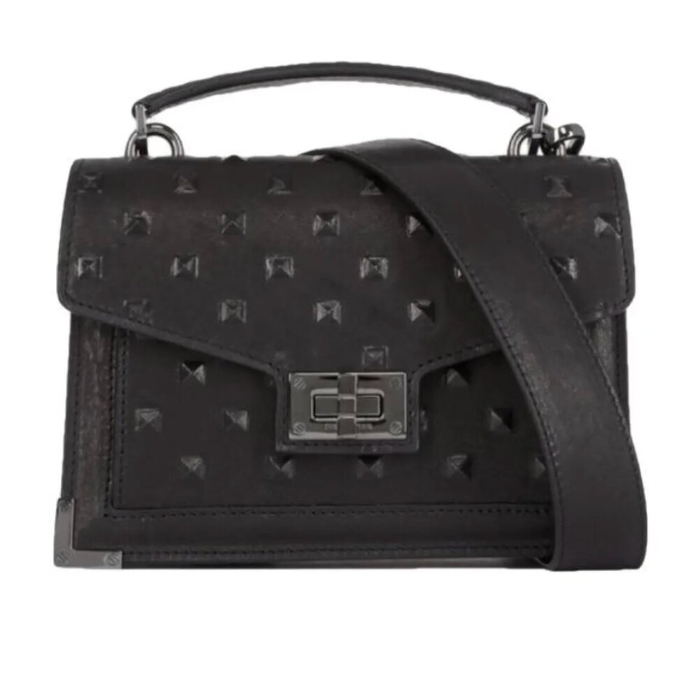 The Kooples Emily Small Bag in Black Stud-Effect Leather – NWT - Picture 2 of 8